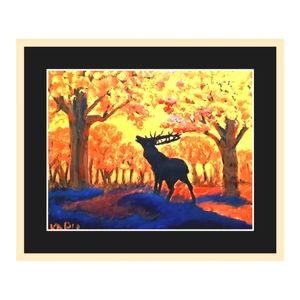 Bull Elk       Large 16"x20"
